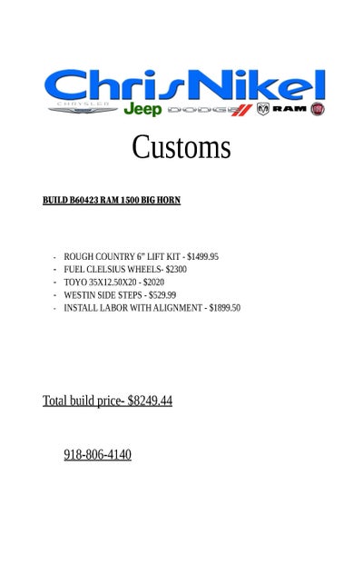 2026 RAM 1500 Big Horn